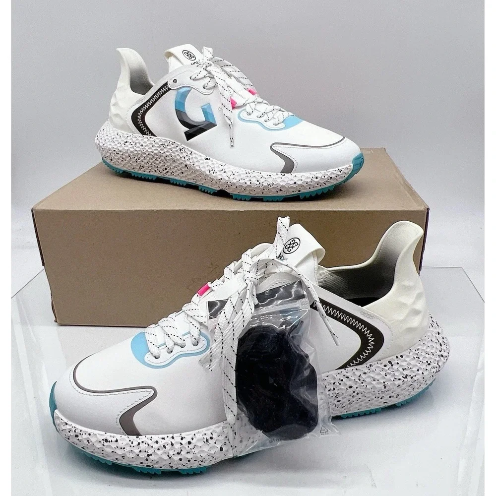 G/ Fore MG4X2 Stippled Hybrid Men's Golf Shoes Sneakers White Size US 9